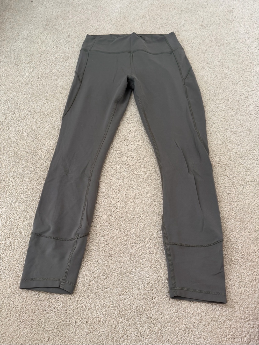 lululemon athletica Olive Green High-Rise Performance Leggings